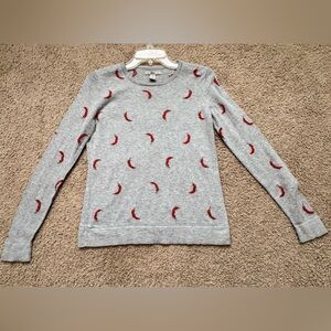 Bass Gray Long Sleeve Kids Tee with Red Accents